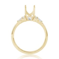 1/4ctw Diamond 18k Yellow Gold Engagement Ring Setting