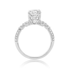 2ctw Round Diamond 18k White Gold Engagement Ring