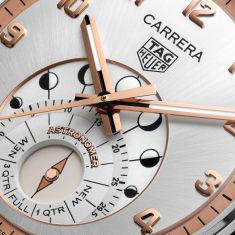 TAG Heuer CARRERA Astronomer Silver-Tone Dial Two-Tone Limited Edition Watch 39mm - WBX2111.BD0002