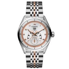 TAG Heuer CARRERA Astronomer Silver-Tone Dial Two-Tone Limited Edition Watch 39mm - WBX2111.BD0002