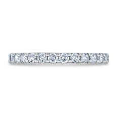 1ctw Round Diamond 14k White Gold Eternity Wedding Band - Size 6.5