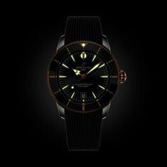 Breitling Superocean Heritage B31 Automatic 42 Black Dial Black Rubber Strap Watch 42mm - UB3111241B1S1