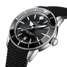 Breitling Superocean Heritage B31 Automatic 42 Black Dial Black Rubber Strap Watch 42mm - AB3111241B1S1