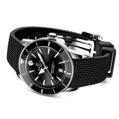 Breitling Superocean Heritage B31 Automatic 42 Black Dial Black Rubber Strap Watch 42mm - AB3111241B1S1