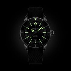 Breitling Superocean Heritage B31 Automatic 42 Black Dial Black Rubber Strap Watch 42mm - AB3111241B1S1