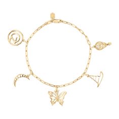 Wicked Gold Vermeil Oz Icons Charm Bracelet 1