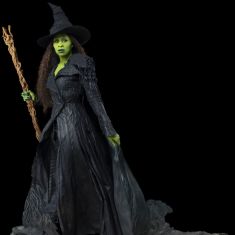 Wicked Elphaba Black Spinel and Created Emerald Gold Vermeil Tennis Bracelet