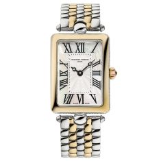 Frederique Constant Classics Art Deco Carree Mother of Pearl Dial Two-Tone Watch 28mm - FC-200MPW2AC3B 1