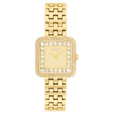 image of COACH Cass Crystal Accent Gold-Tone Bracelet Watch 24mm - 14504559 with sku:20608642