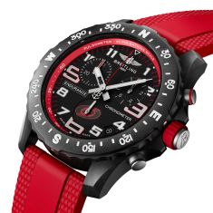 Breitling Professional Endurance Pro 44 Carolina Hurricanes Red Rubber Strap Watch 44mm - X823101M1B1S1