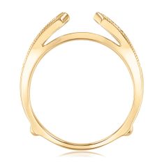 1/2ctw Round Diamond Vintage-Inspired 14k Yellow Gold Ring Guard - Embrace Collection