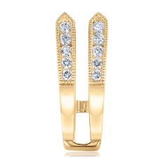 1/2ctw Round Diamond Vintage-Inspired 14k Yellow Gold Ring Guard - Embrace Collection