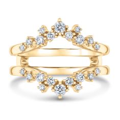1/2ctw Diamond 14k Yellow Gold Ring Guard - Embrace Collection