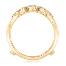 1/2ctw Diamond 14k Yellow Gold Ring Guard - Embrace Collection