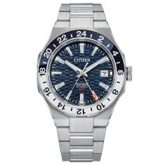 Citizen Series8 880 Automatic GMT Navy Blue Dial Stainless Steel Watch 41mm - NB6034-58L 1