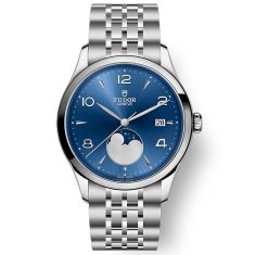 1926 Luna Blue Dial Moon Phase Indicator Stainless Steel Watch 39mm - M91560-0002