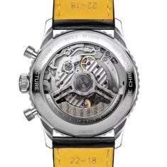 Breitling Navitimer B01 Chronograph 41 Blue Dial Black Leather Strap Watch 41mm - AB0139241C2P1