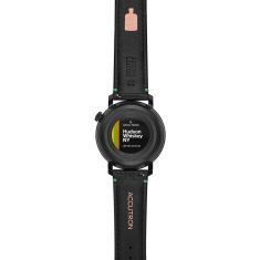 Accutron Electrostatic Spaceview Evolution x Hudson Whiskey Black Dial Black Leather Strap Watch 43.5mm - 28A209