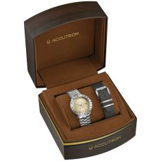 Accutron Astronaut LTi Eggshell Dial Titanium Watch 41mm - 26B204A