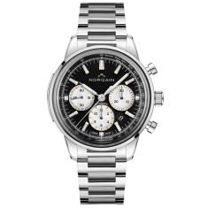 NORQAIN Freedom 60 Chrono Automatic Black Dial Stainless Steel Watch 43mm - N2200.18S01.B01.S01 1