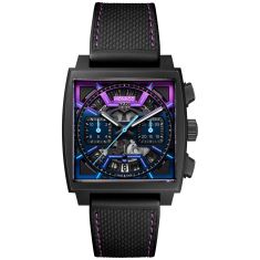 TAG Heuer MONACO Automatic Chronograph Black Dial Limited Edition Watch 39mm - CBL218E.FT6312 1