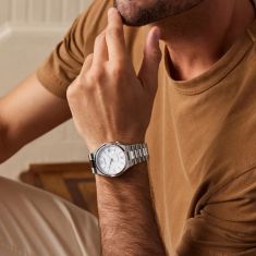 Citizen Tsuyosa Automatic White Dial Stainless Steel Watch 40mm - NJ0150-56A