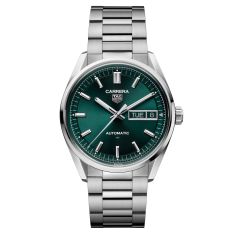 TAG Heuer CARRERA Day-Date Signature Smokey Red Dial Stainless