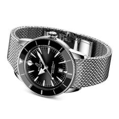 Breitling Superocean Heritage B31 Automatic 44 Black Dial Stainless Steel Watch 44mm - AB3112241B1A1
