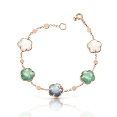 Pasquale Bruni Petit Joli Lunaire Bracelet in 18k Rose Gold with Pearl of the Moon, Lunar Garden, Lunar Night Blue and Diamonds 1