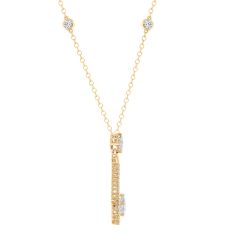 Downton Abbey 1ctw Princess Lab Grown Diamond 14k Yellow Gold Pendant Necklace - Lady Mary