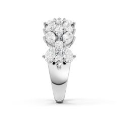 Downton Abbey 2ctw Mixed Shape Lab Grown Diamond 14k White Gold Ring - Lady Edith