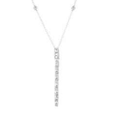 Downton Abbey 1 3/4ctw Marquise Lab Grown Diamond 14k White Gold Pendant Necklace - Lady Mary