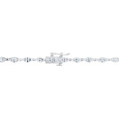 Downton Abbey 3 3/4ctw Marquise Lab Grown Diamond 14k White Gold Tennis Bracelet - Lady Mary