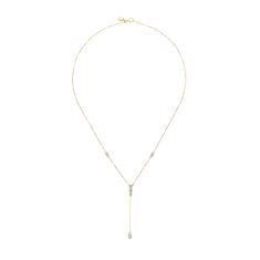 Downton Abbey 5/8ctw Mixed Shape Lab Grown Diamond 14k Yellow Gold Necklace - Lady Edith