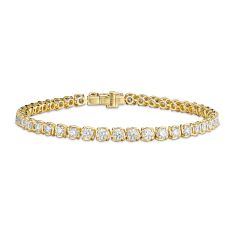 3 3/4ctw Diamond 18k Yellow Gold Tennis Bracelet 1