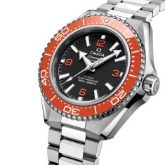 OMEGA Seamaster Planet Ocean 600M Co-Axial Master Chronometer Black Dial Orange Bezel Stainless Steel Watch 42mm - O21730422101003