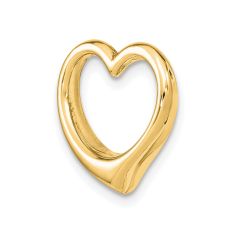 10k Yellow Gold Heart Pendant Necklace