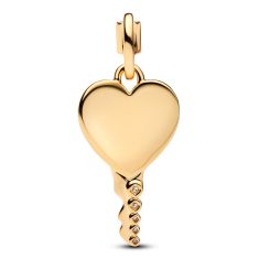 Pandora Engravable Heart Key Gold-Plated Pendant