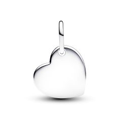 Pandora April Engravable Heart Clear Stone Dangle Charm