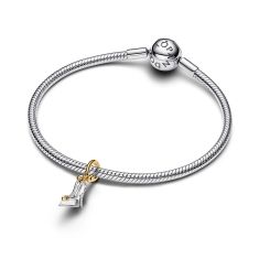 Pandora - Disney, Princess Cinderella Shoe Two-Tone Dangle Charm