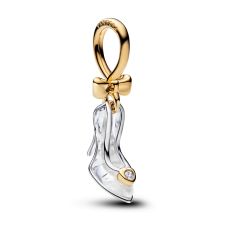 Pandora - Disney, Princess Cinderella Shoe Two-Tone Dangle Charm Pandora - Disney, Princess Cinderella Shoe Two-Tone Dangle Charm