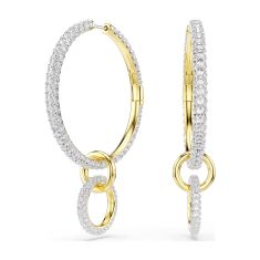 Swarovski Dextera Crystal Hoop Earrings, Gold-Tone Plated 1