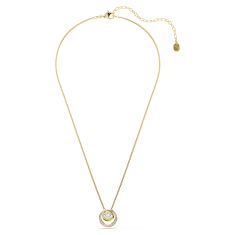Swarovski Hyperbola Zirconia and Crystal Necklace, Gold-Tone Plated