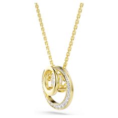 Swarovski Hyperbola Zirconia and Crystal Necklace, Gold-Tone Plated