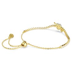 Swarovski Idyllia Zirconia Heart with Arrow Bracelet, Gold-Tone Plated