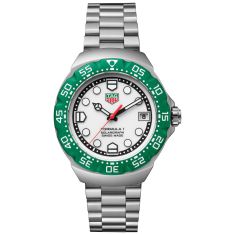 TAG Heuer FORMULA 1 Solargraph White Dial Green Rubber Strap