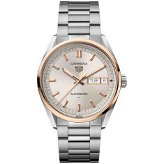 TAG Heuer CARRERA Day-Date Champagne Dial Stainless Steel Watch 41mm - WDA2150.BA0043 1