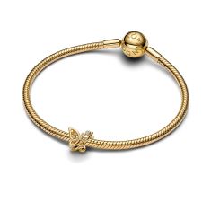 Pandora Butterfly Openwork Gold-Plated Charm
