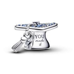 Pandora Sparkling Blue 2026 Graduation Cap Charm Pandora Sparkling Blue 2026 Graduation Cap Charm