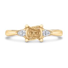1/4ctw Pear Diamond Accent 18k Yellow Gold Engagement Ring Setting